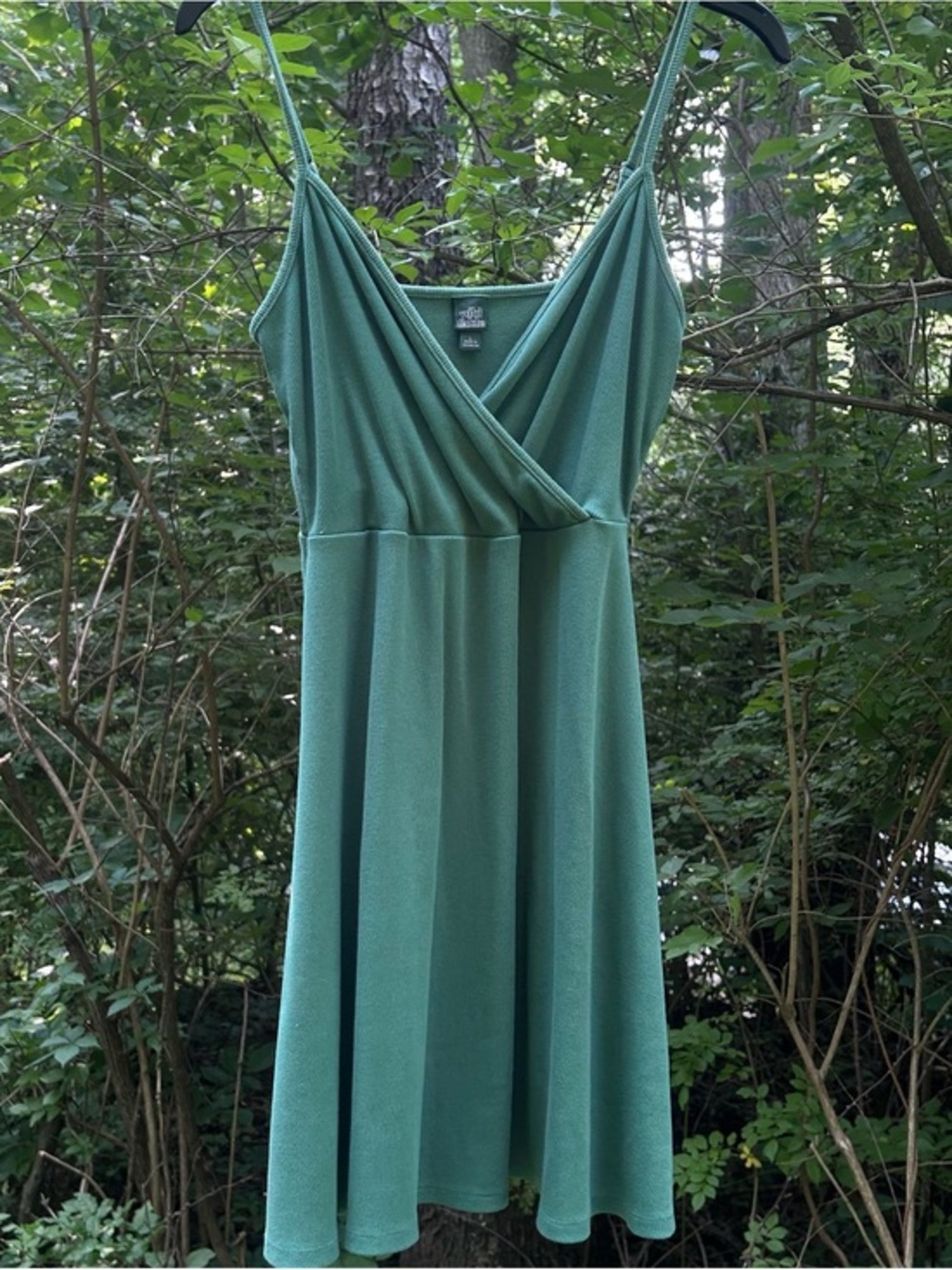 Wild Fable Green Crossover Top Ribbed Cami Mini Dress